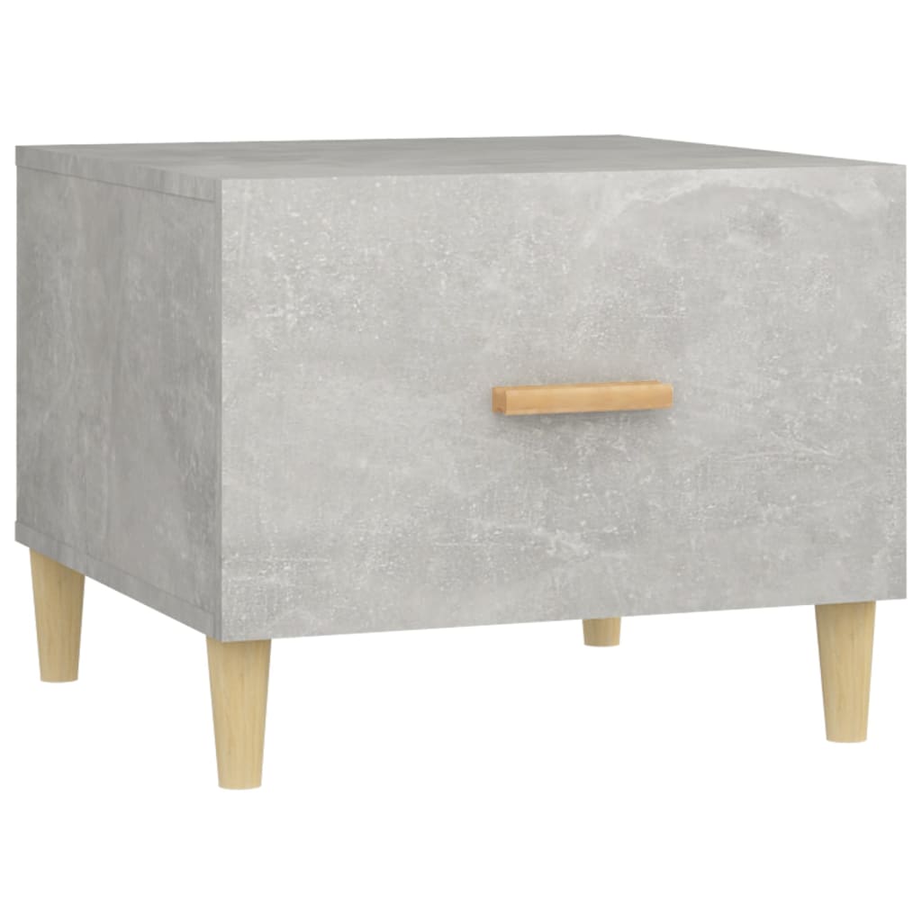Salongbord 2 stk betonggrå 50x50x40 cm konstruert tre