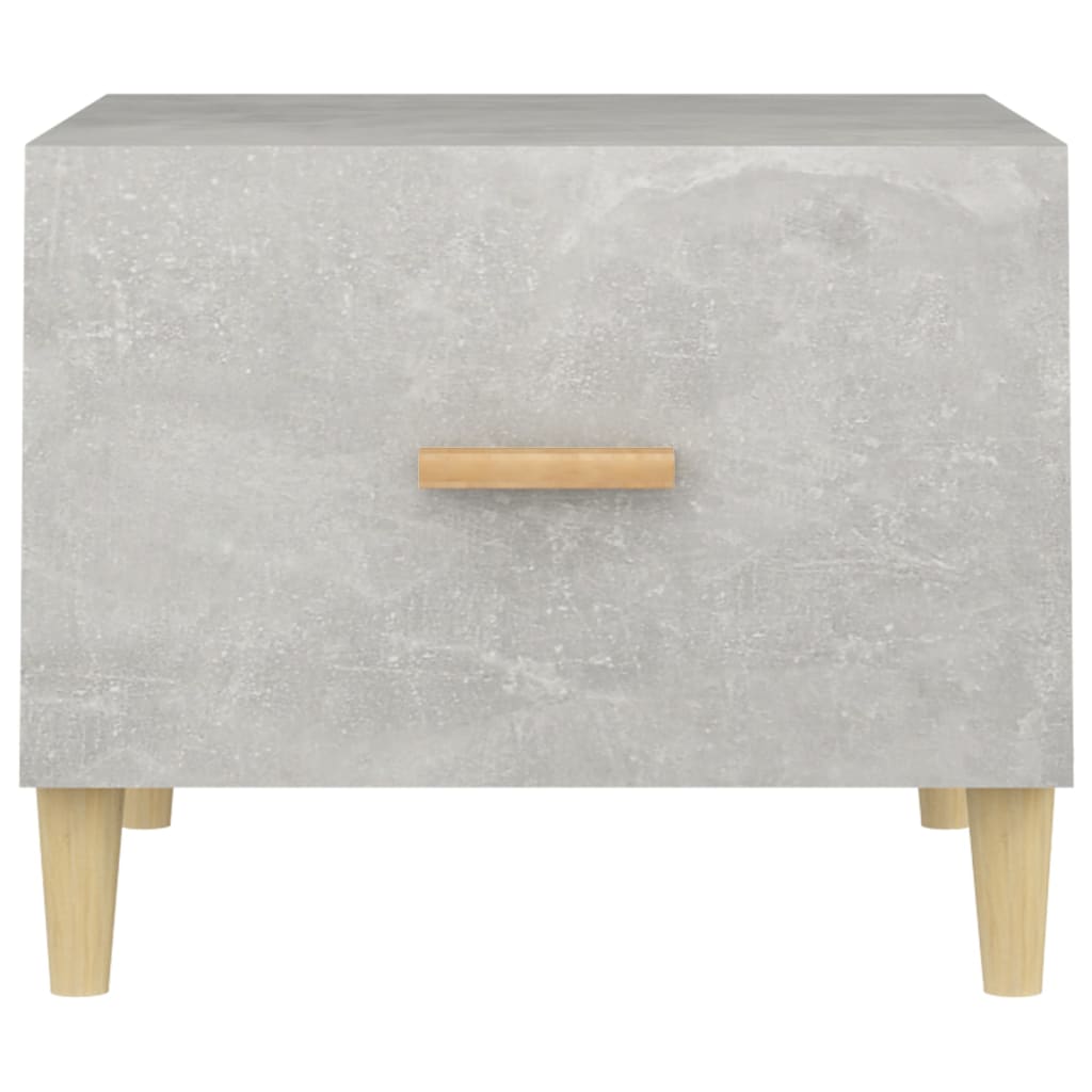 Salongbord 2 stk betonggrå 50x50x40 cm konstruert tre