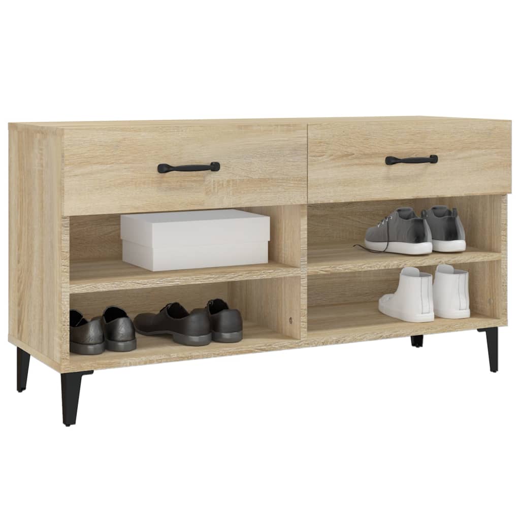 Skoskap sonoma eik 102x35x55 cm konstruert tre