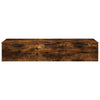 Veggskap røkt eik 102x30x20 cm konstruert tre