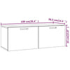 Veggskap røkt eik 100x36,5x35 cm konstruert tre