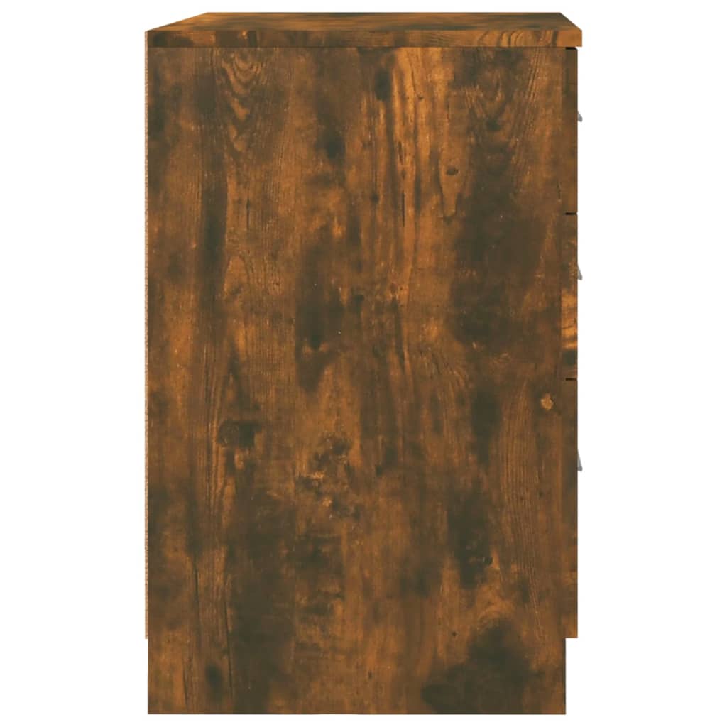 Nattbord røkt eik 40x40x63 cm konstruert tre