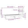 Uttrekkbar dagseng hvit 2x(90x200) cm heltre furu