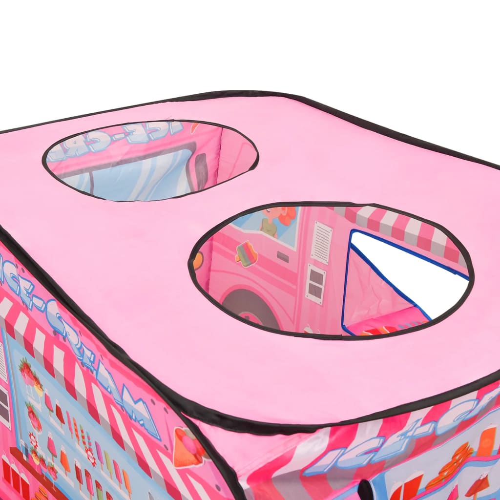 Leketelt for barn rosa 70x112x70 cm