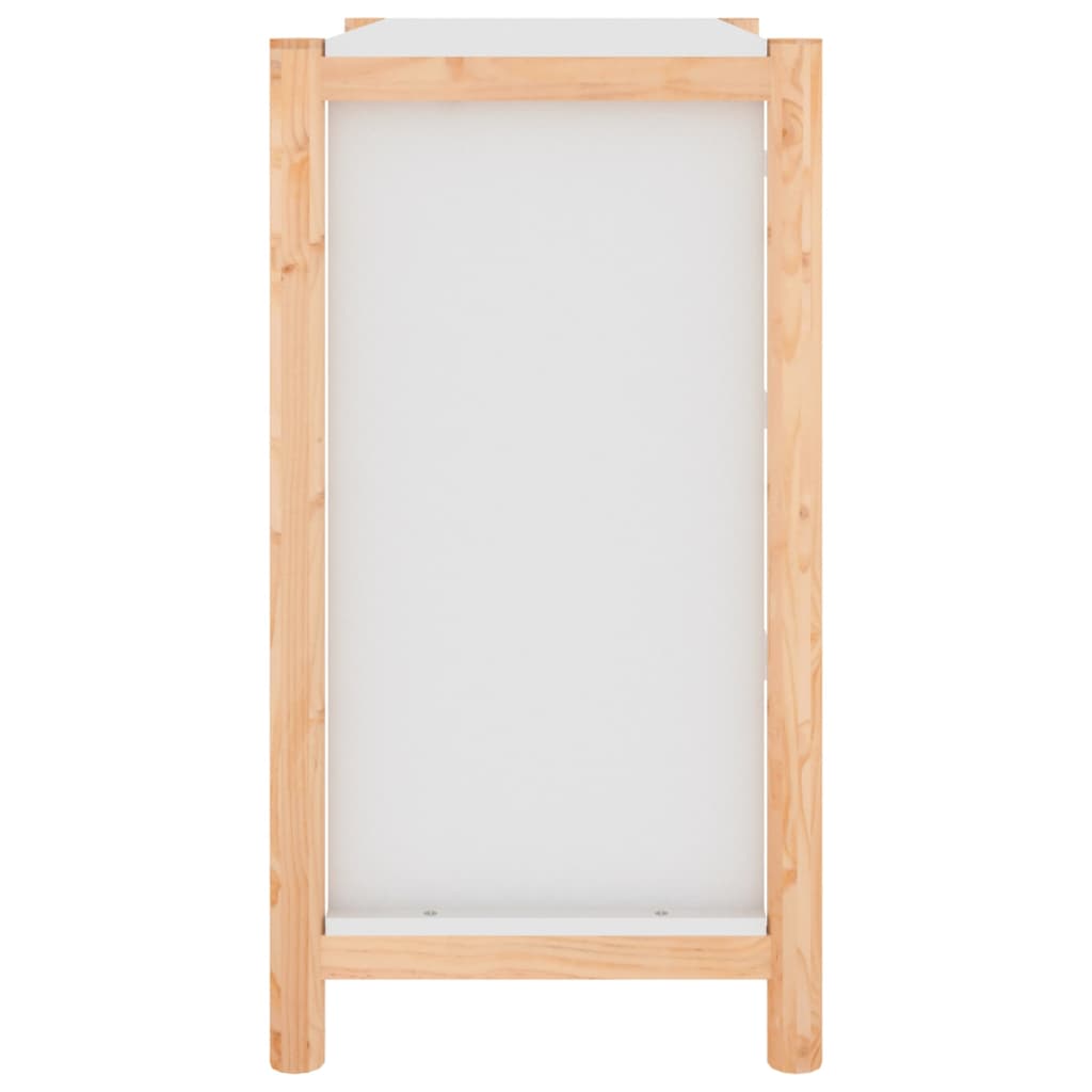 Skjenk hvit 62x38x70 cm konstruert tre
