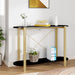 Konsollbord svart 110x38x75 cm konstruert tre