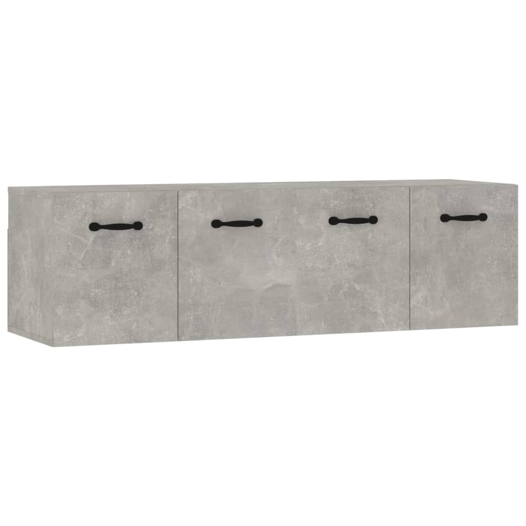 Veggskap 2 stk betonggrå 80x35x36,5 cm konstruert tre