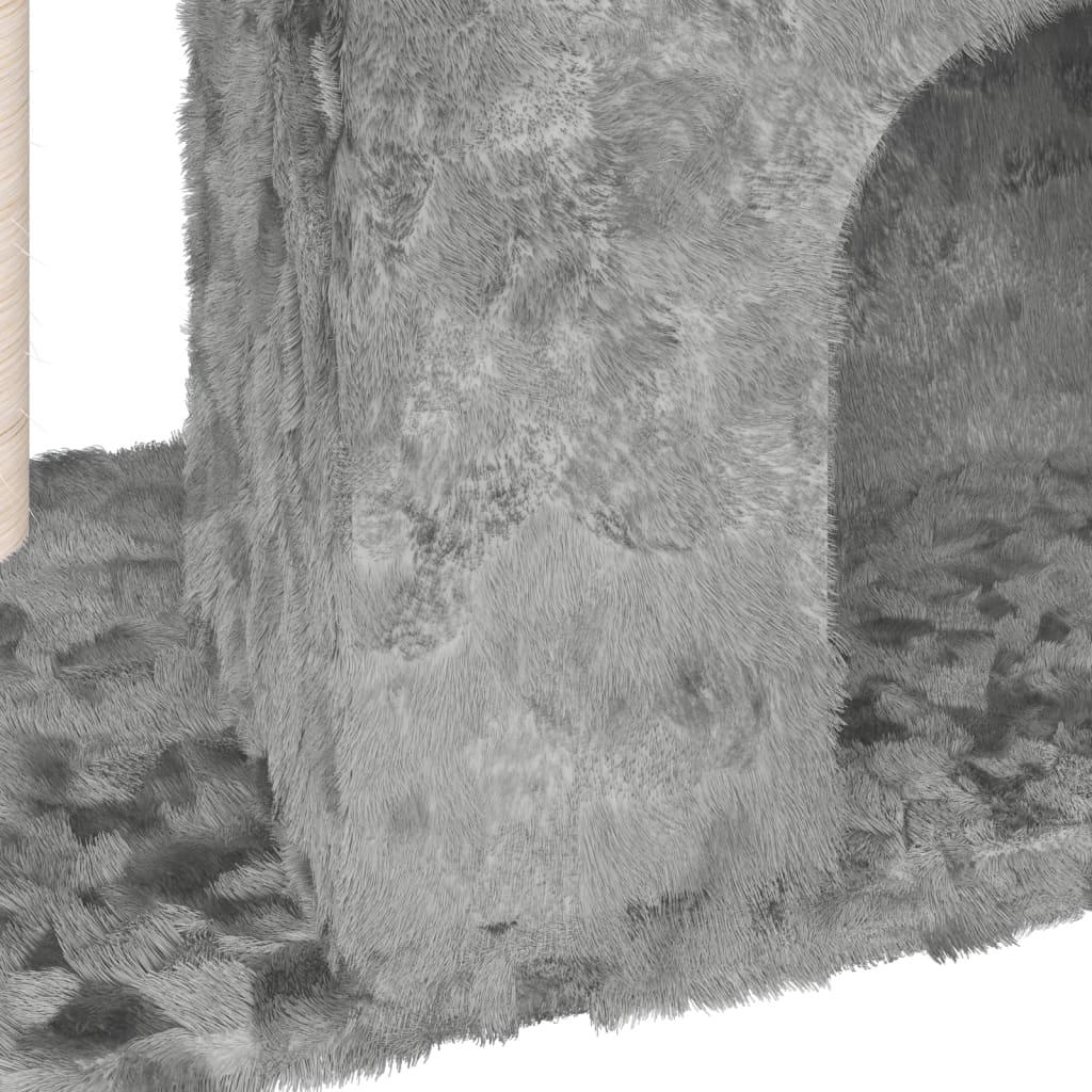 Kattetre med klorestolpe i sisal lysegrå 51 cm