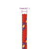 Båttau rød 5 mm 25 m polypropylen