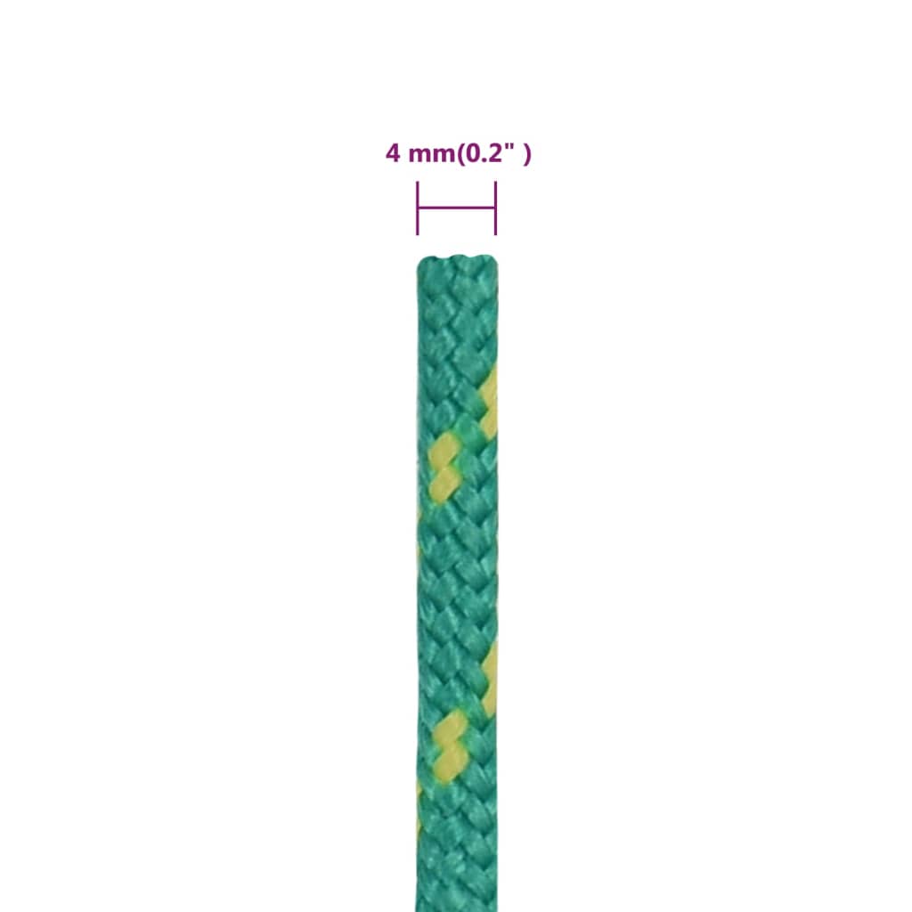 Båttau grønn 4 mm 50 m polypropylen