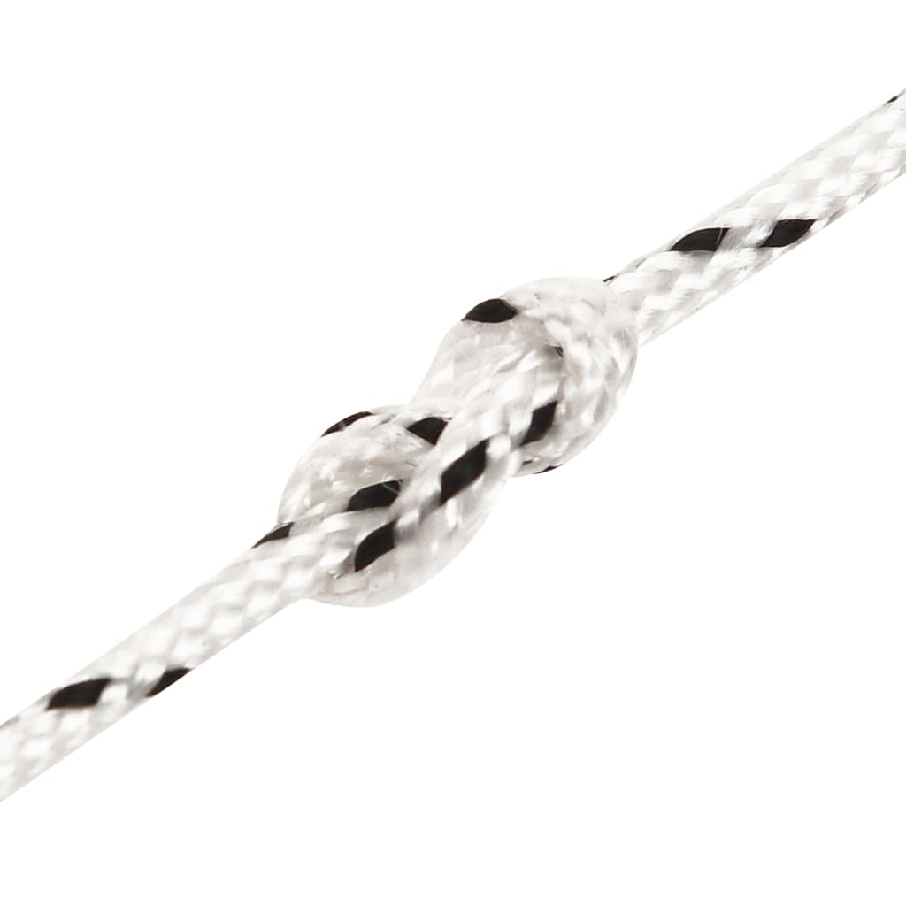 Flettet båttau hvit 2 mm x 100 m polyester