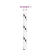Flettet båttau hvit 10 mm x 25 m polyester