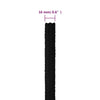 Arbeidstau svart 16 mm 50 m polyester