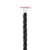 Arbeidstau svart 6 mm 25 m polypropylen