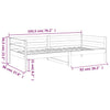 Dagseng honningbrun 90x190 cm heltre furu