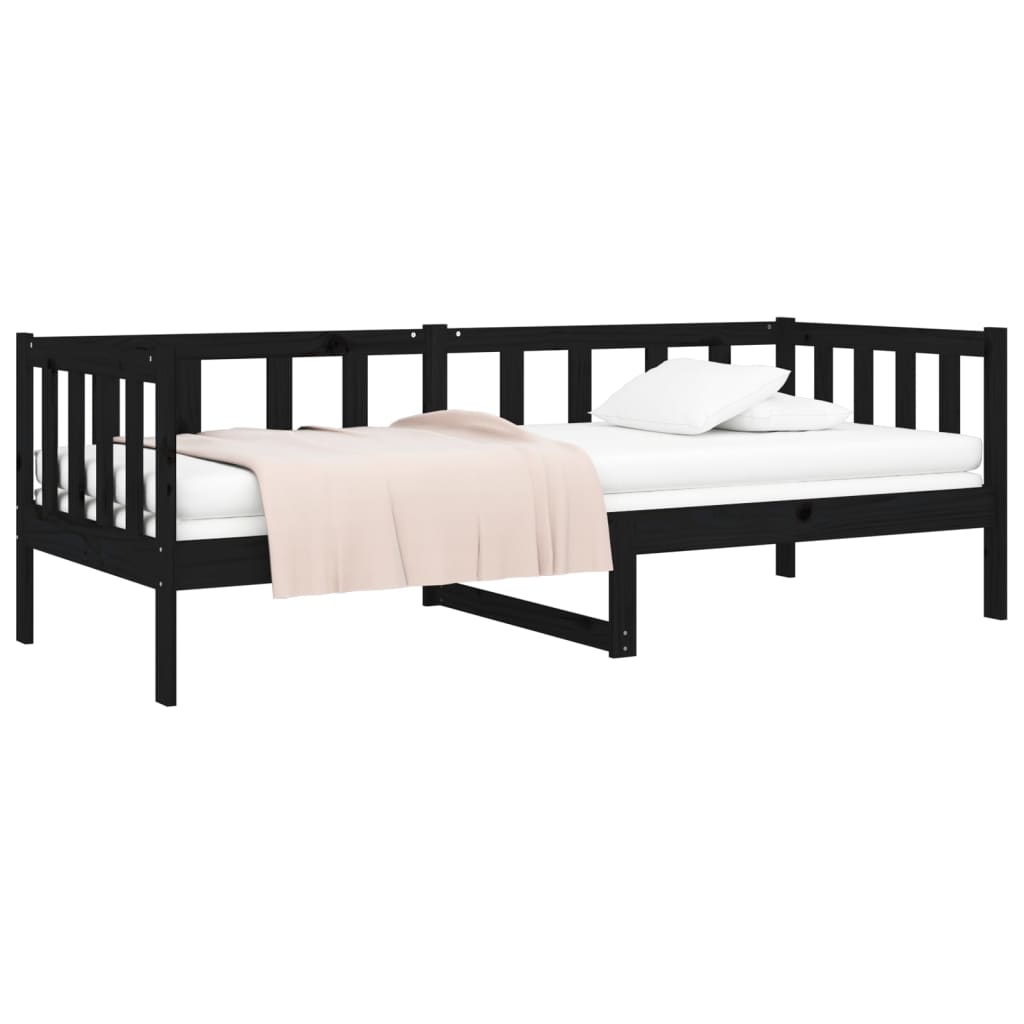 Dagseng svart 90x190 cm heltre furu