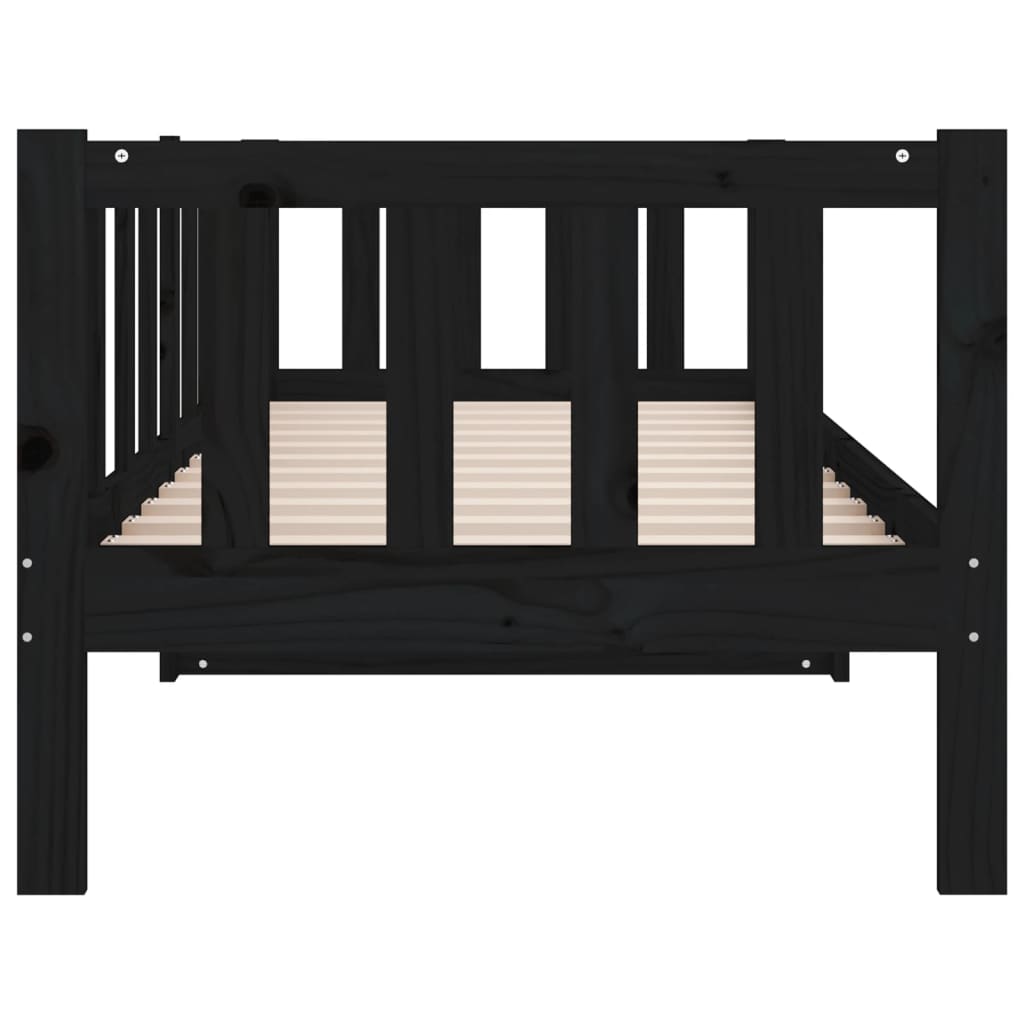 Dagseng svart 90x190 cm heltre furu