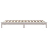 Sengeramme hvit 90x200 cm heltre furu