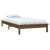 Sengeramme honningbrun 90x200 cm heltre furu