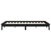 Sengeramme svart heltre furu 120x200 cm