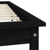 Sengeramme svart heltre furu 120x200 cm