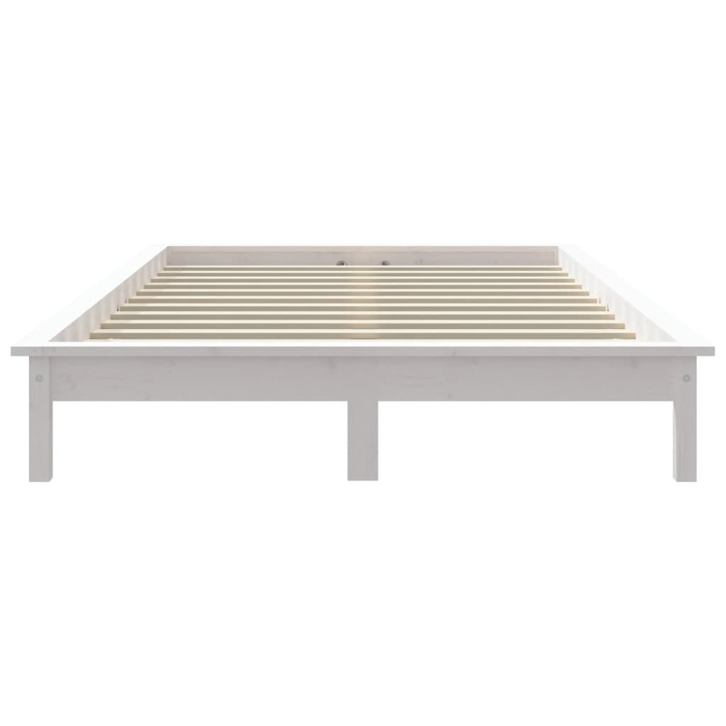 Sengeramme hvit heltre furu 150x200 cm King Size