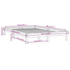Sengeramme honningbrun heltre furu 150x200 cm King Size