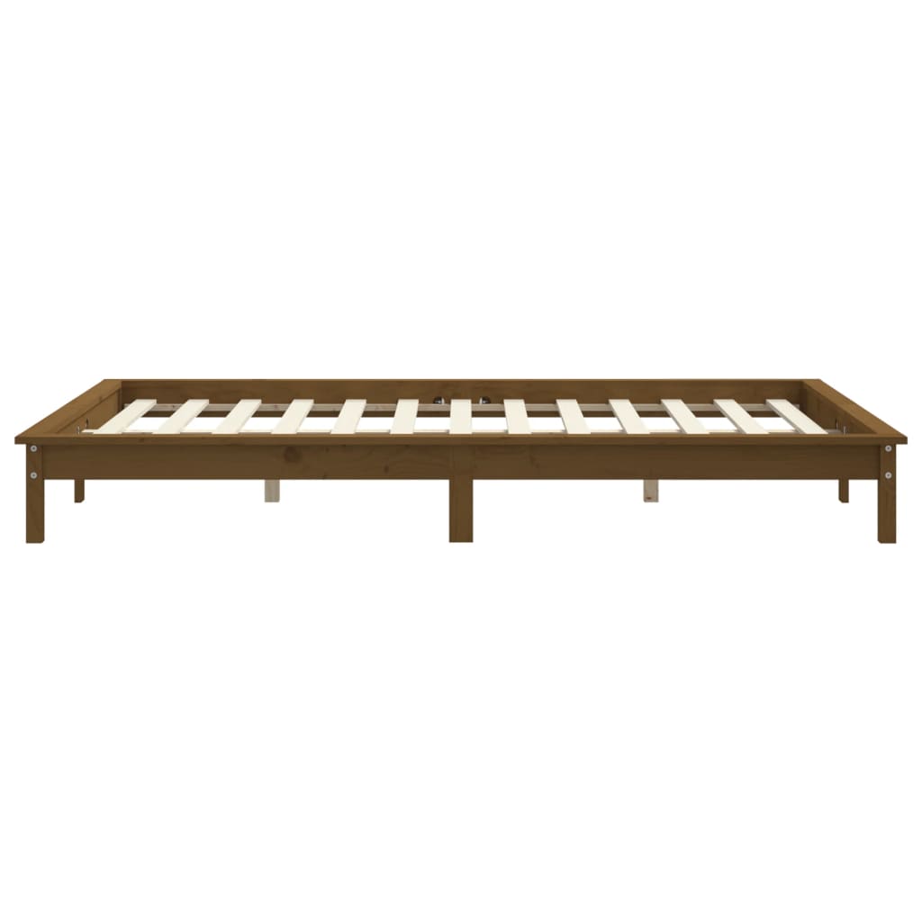 Sengeramme honningbrun 180x200 cm heltre furu Super King