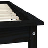 Sengeramme svart 180x200 cm heltre furu