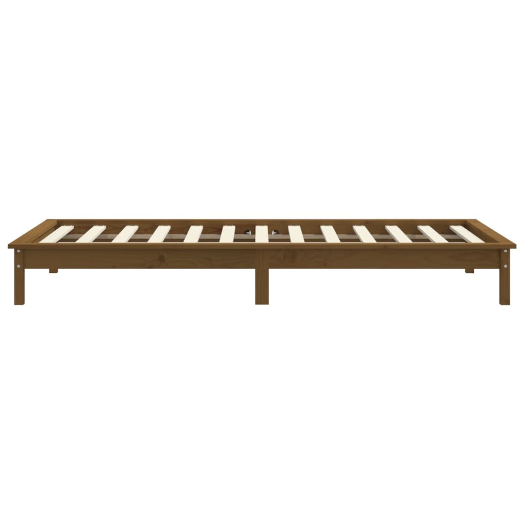 Sengeramme honningbrun 75x190 cm heltre furu Small Single