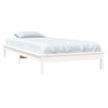 Sengeramme hvit 90x190 cm heltre furu