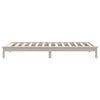 Sengeramme hvit 90x190 cm heltre furu