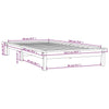 Sengeramme hvit 90x190 cm heltre furu