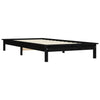 Sengeramme svart 90x190 cm heltre furu