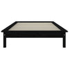Sengeramme svart 90x190 cm heltre furu