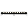 Sengeramme svart 90x190 cm heltre furu