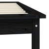 Sengeramme svart 90x190 cm heltre furu