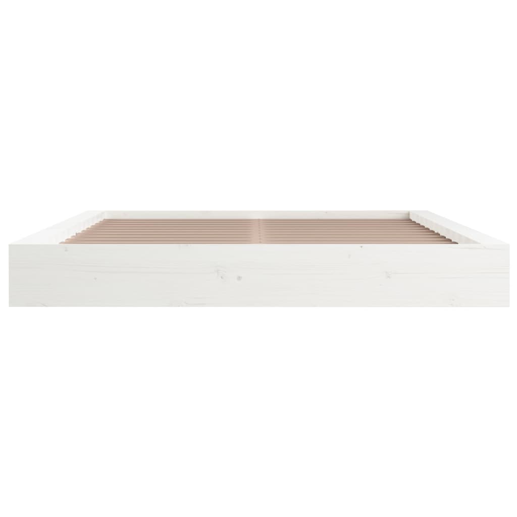 Sengeramme hvit 150x200 cm King Size heltre