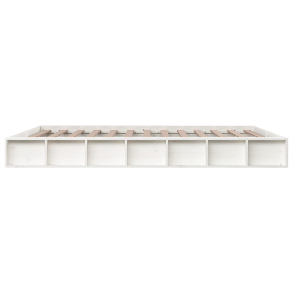 Sengeramme hvit 150x200 cm King Size heltre