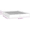 Sengeramme hvit 120x200 cm heltre