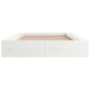 Sengeramme hvit 100x200 cm heltre