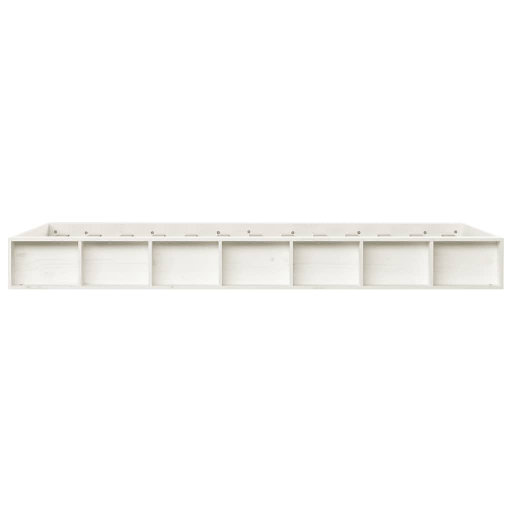 Sengeramme hvit 100x200 cm heltre