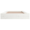 Sengeramme hvit 75x190 cm Small Single heltre