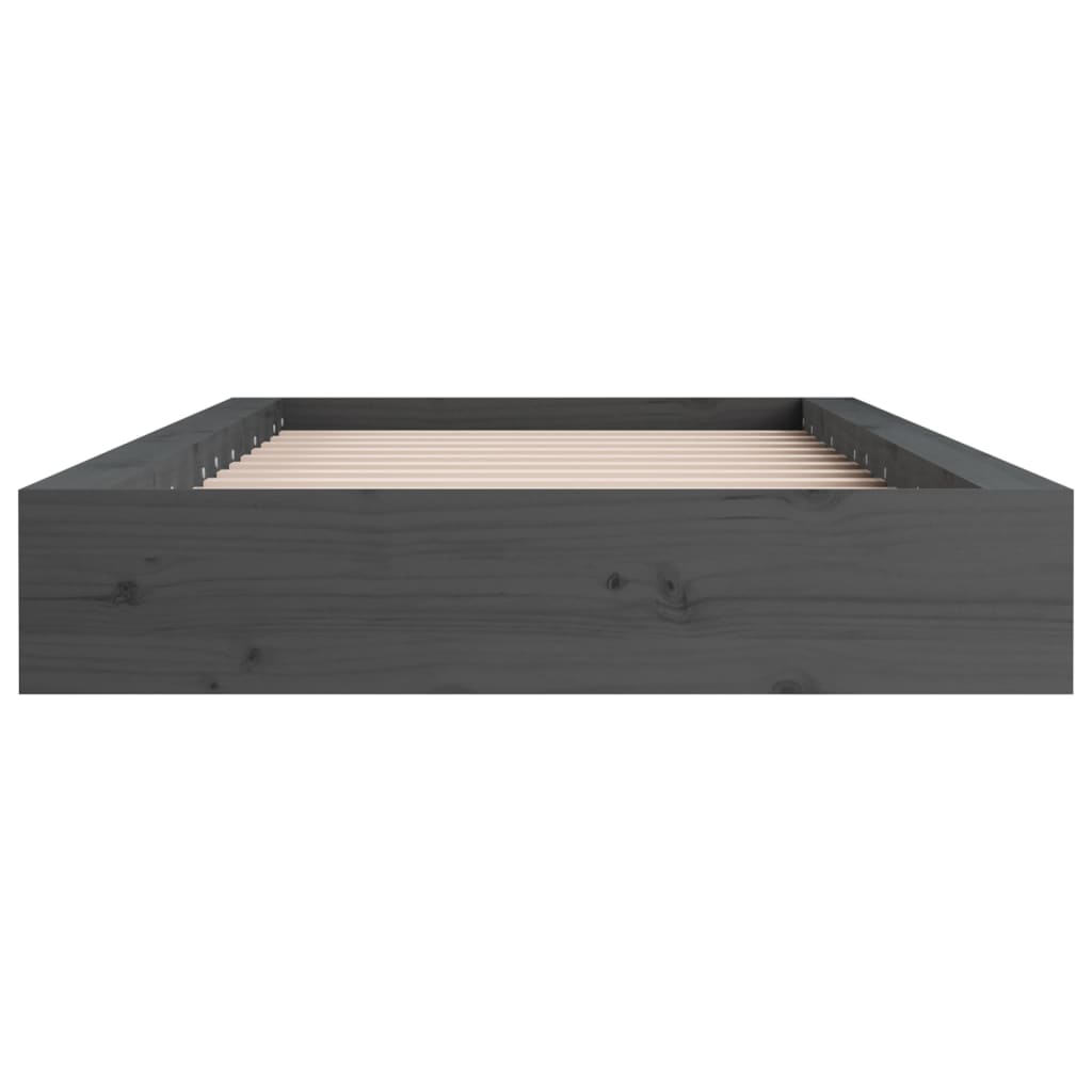 Sengeramme grå 75x190 cm Small Single heltre