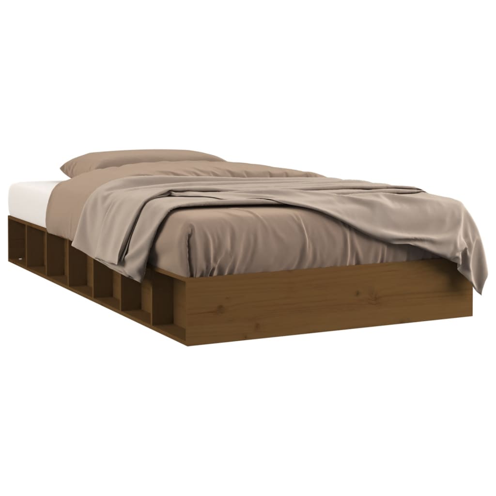 Sengeramme honningbrun 75x190 cm Small Single heltre