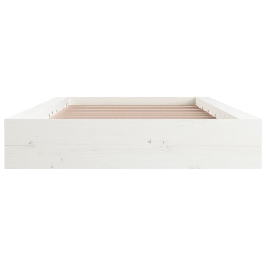 Sengeramme hvit 90x190 cm Single heltre