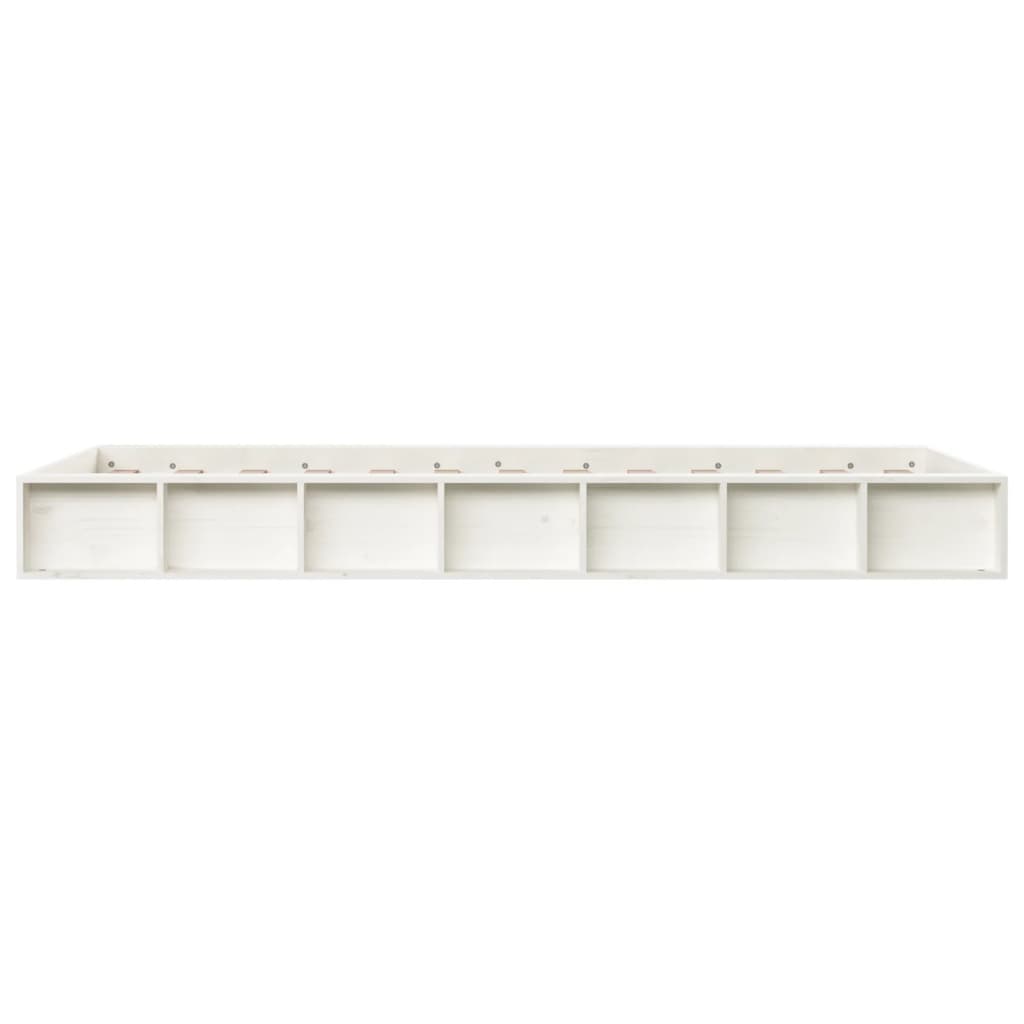 Sengeramme hvit 135x190 cm Double heltre