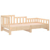 Uttrekkbar dagseng 2x(90x190) cm heltre furu