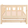 Uttrekkbar dagseng 2x(90x190) cm heltre furu