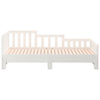 Uttrekkbar dagseng hvit 2x(90x190) cm heltre furu